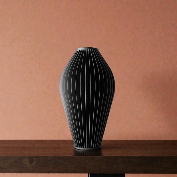 Vase ROMERO - Noir - idéal fleurs séchées - Cadeau original !