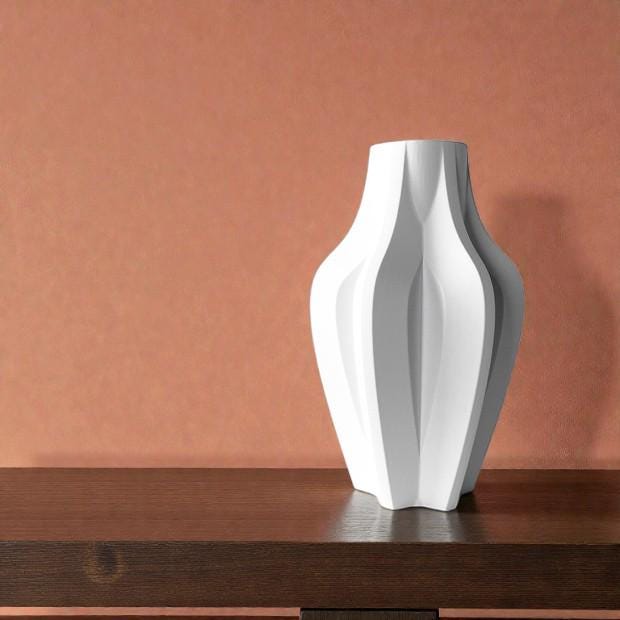 Vase KASIA- Blanc - idéal fleurs séchées