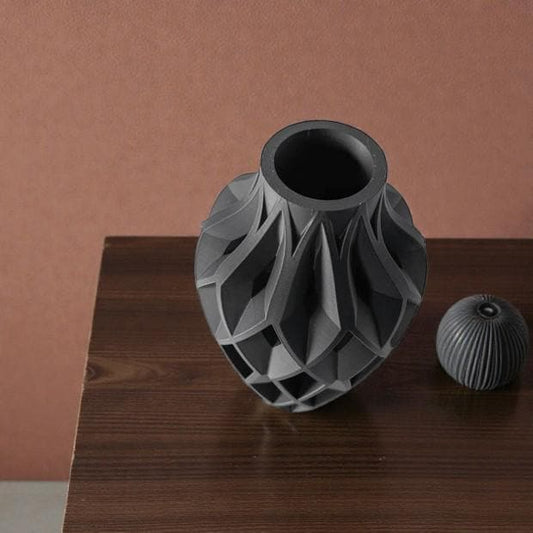 Vase YANO - Noir - idéal fleurs séchées - Cadeau original !