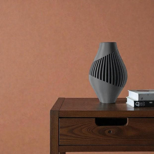 Vase RINEX - Noir - idéal fleurs séchées