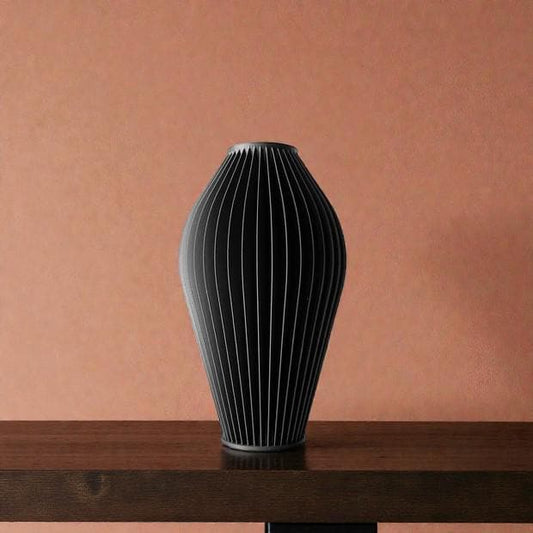 Vase ROMERO - Noir - idéal fleurs séchées - Cadeau original !