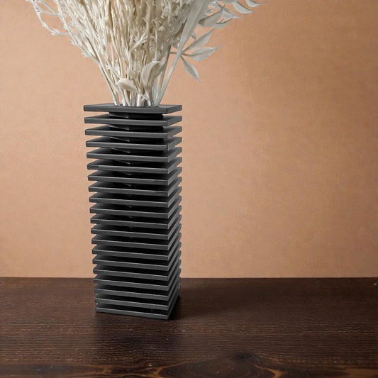 Vase NADO - Noir - idéal fleurs séchées