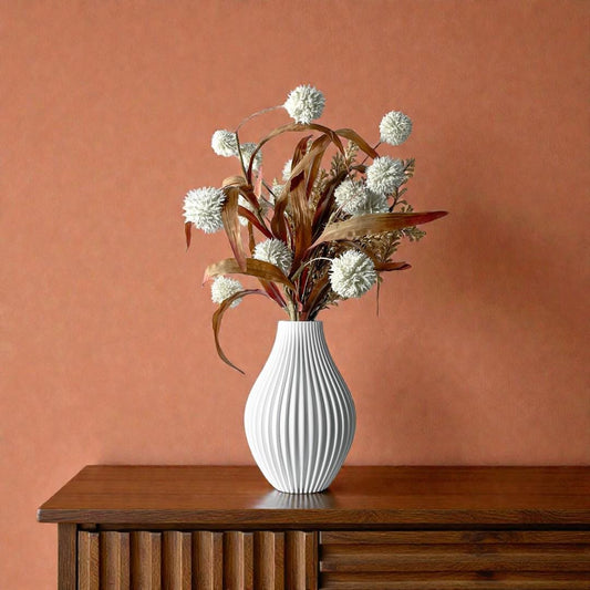 Vase ERES - Blanc - idéal fleurs séchées