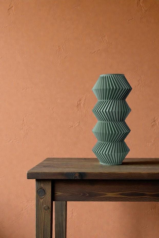 Vase QUELO - Vert olive - idéal fleurs séchées - Cadeau original !