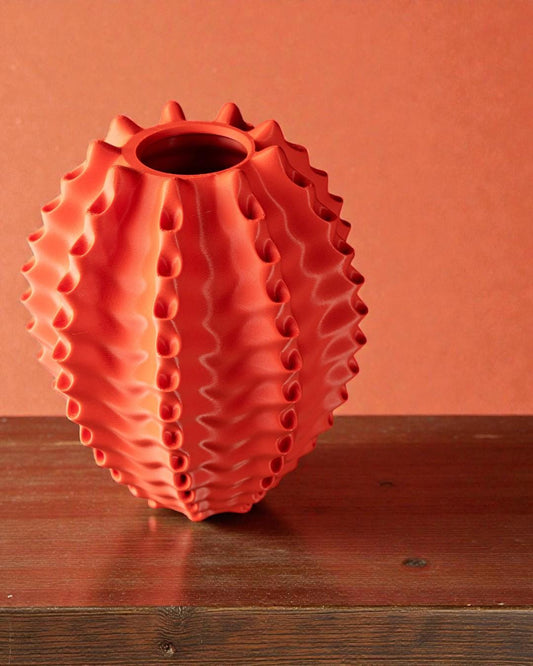 3D Printed Coral Vase, Modern Geometric Home Decor