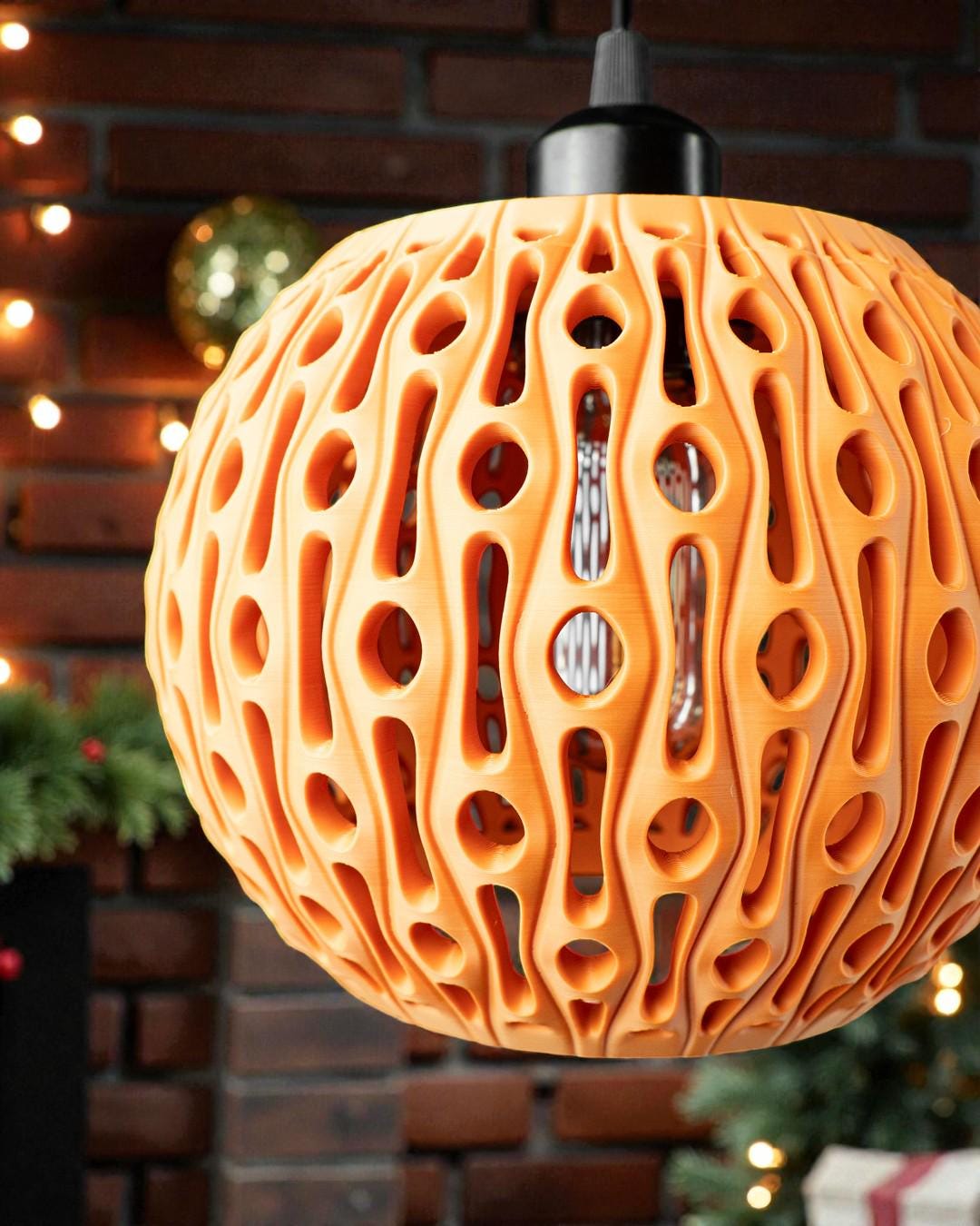 3D Printed Pendant Light | Organic Modern Art Deco Chandelier