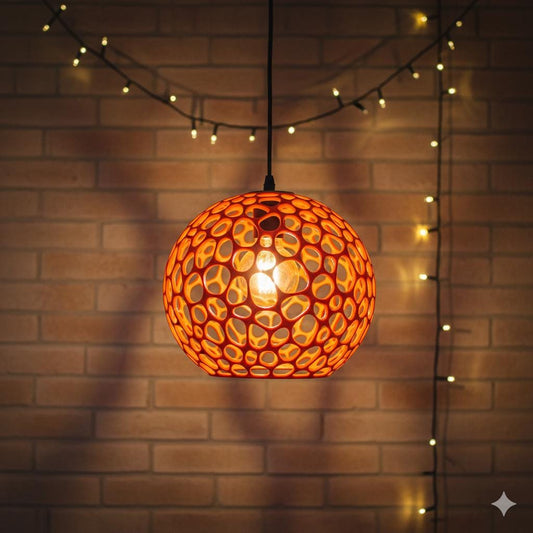 3D Printed Pendant Light | Organic Modern Art Deco Chandelier